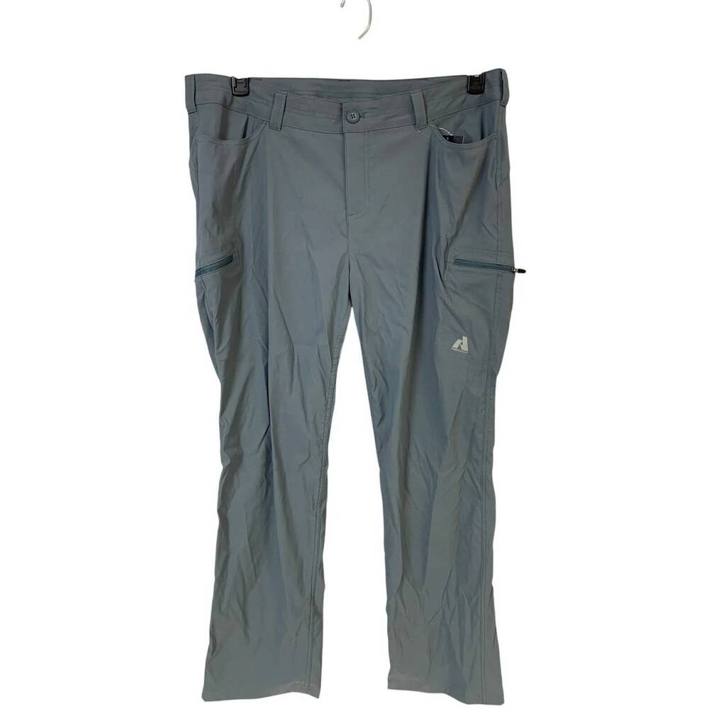NEW EDDIE BAUER women's mid rise outdoor guide pants - plus in graphite blue